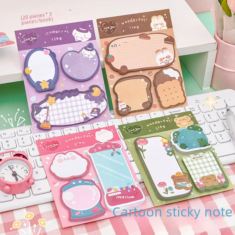 Cartoon high quality note for students, stationery, scheduler
