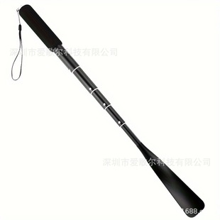 Amazon's Best-selling Portable Long Thin Shoehorn Removable Aluminum Alloy Black Scrub Shoehorn