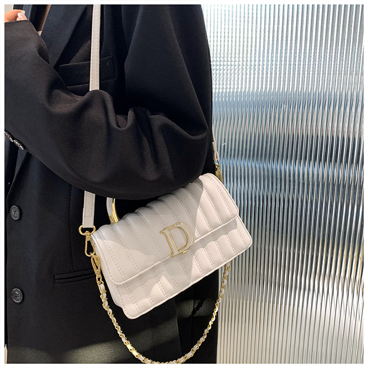 Hochwertige, leichte, luxuriöse, weiche Ledertasche mit bestickter Kette, kleine, duftende Tasche für Damen, vielseitige, modische Textur, One-Shoulder-Crossbody-Handtasche_voghion.com