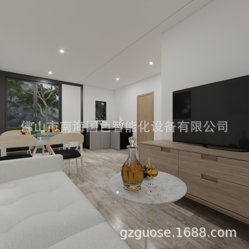 Residencia de Villa de acero ligero casa rural autoconstruida estructura de acero ensamblada casa de diseño profesional Casa de acero ligero drenaje de Puntos escénicos