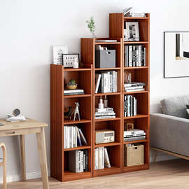 书架落地简约收纳窄缝小书柜卧室简易多层家用储物柜客厅置物架子
