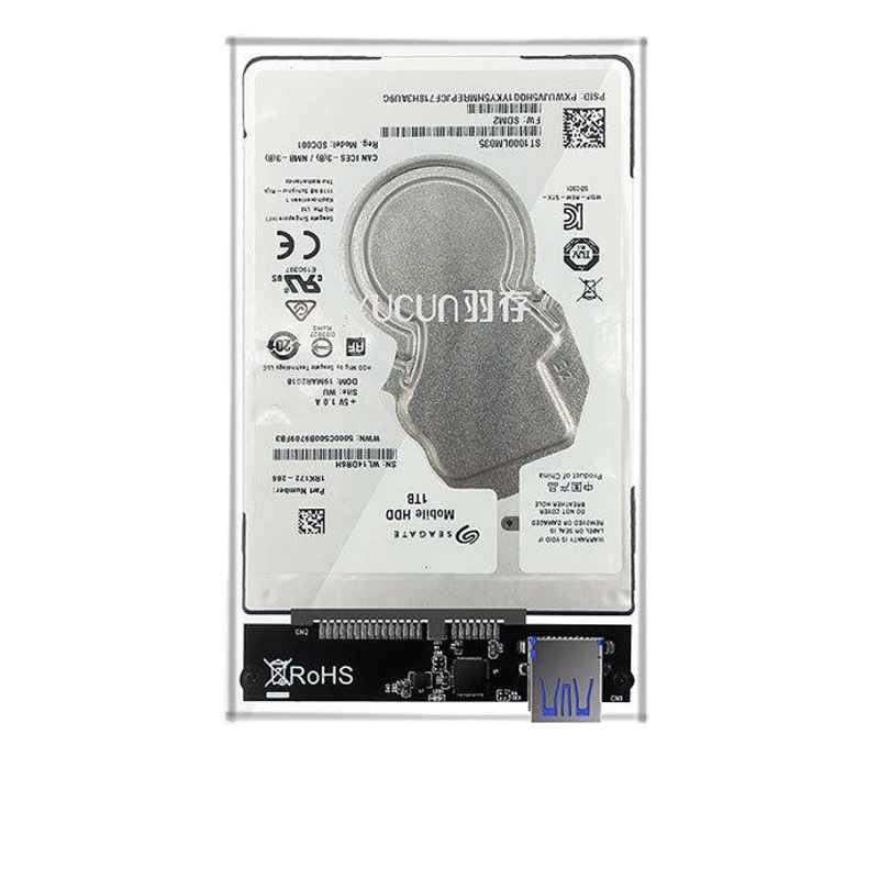 USB3.0 puerto serie 2,5 pulgadas SATA portátil mecánica SSD externo caja de disco duro móvil