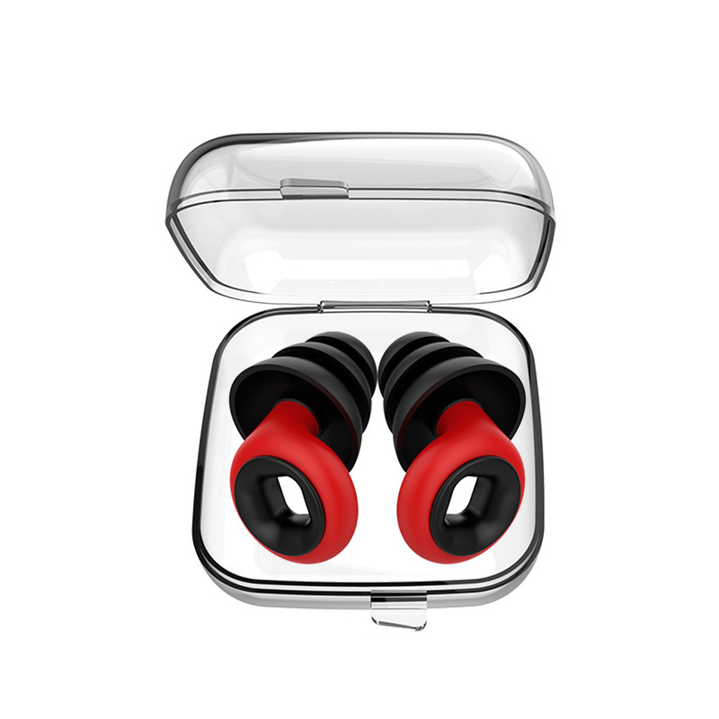 跨境定制款专供硅胶隔音降噪睡眠耳塞挂脖耳塞可定制产品logo颜色|undefined
