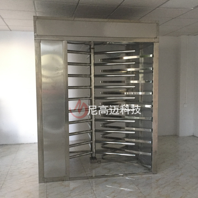 单门全高型机械梳状旋转门 封闭式栏栅门闸 佛山广州肇庆单向门厂