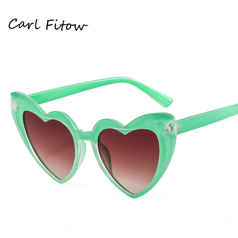 Fashionable sunglasses heart-shaped hip-hop style
