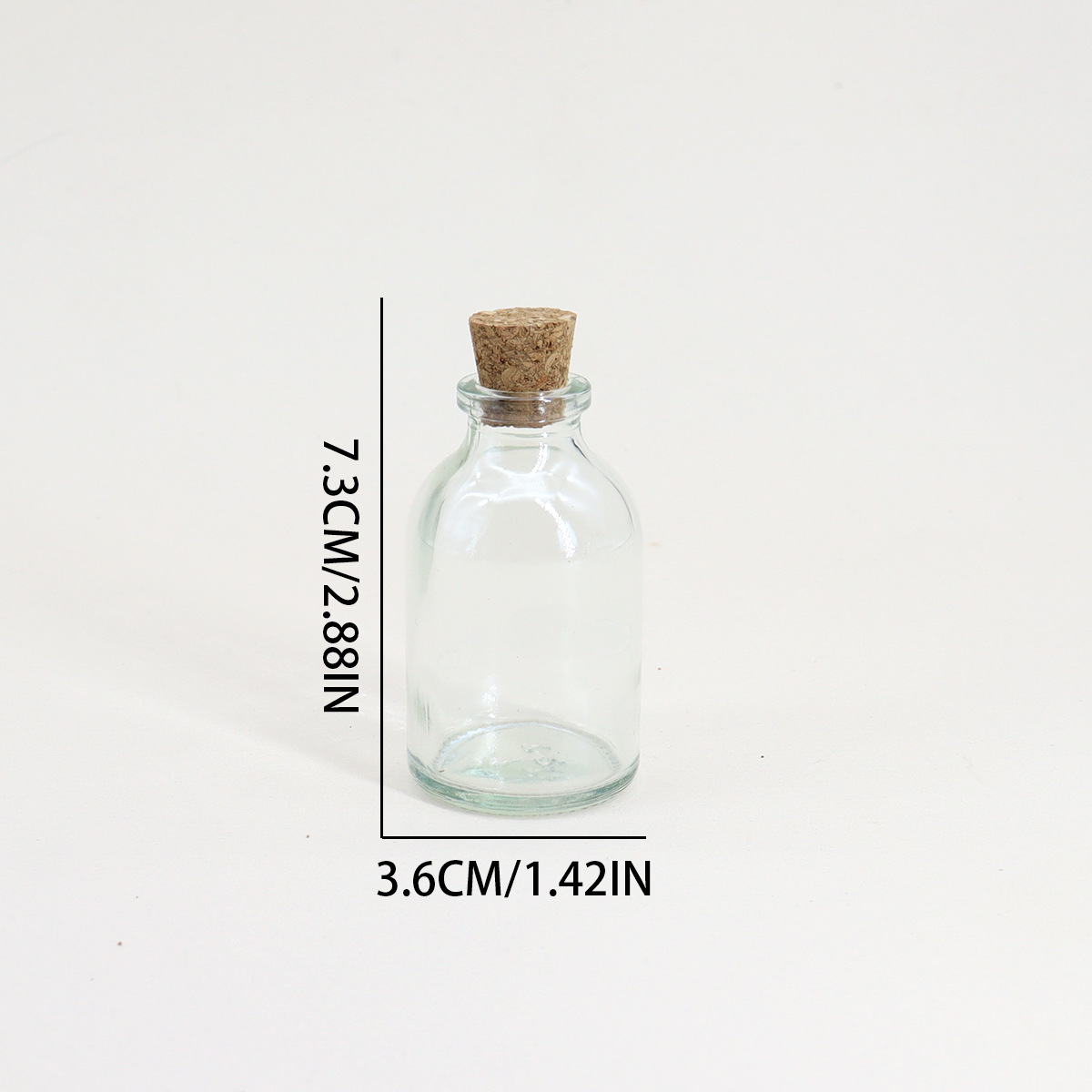 30ml 50ml 100ml botella de almacenamiento de vidrio transparente botella de baño de pies de 1 onza image 2