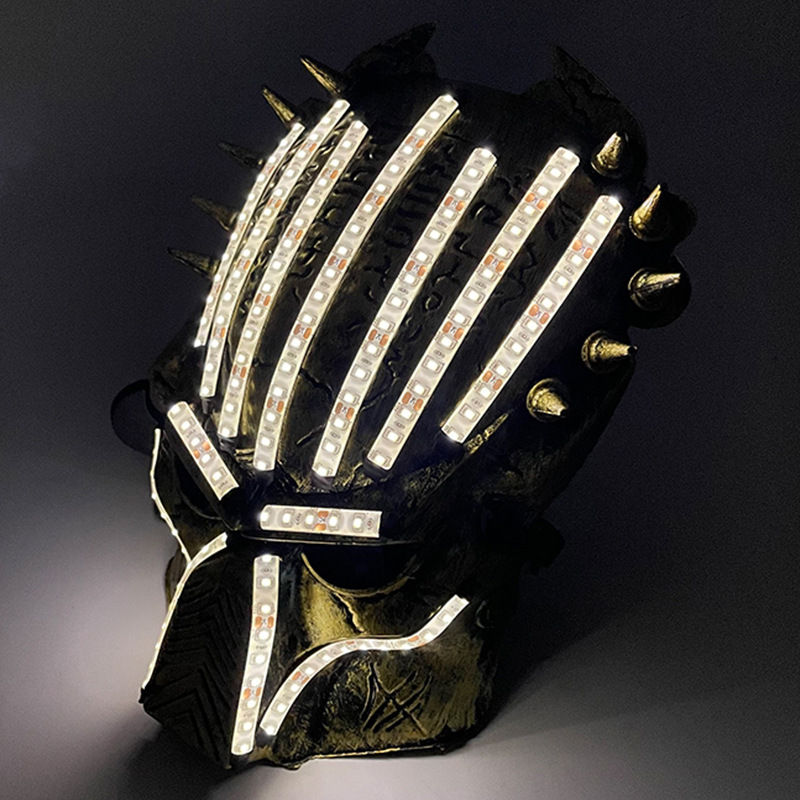 #207 12V-LED铁血战士面具-暖白色