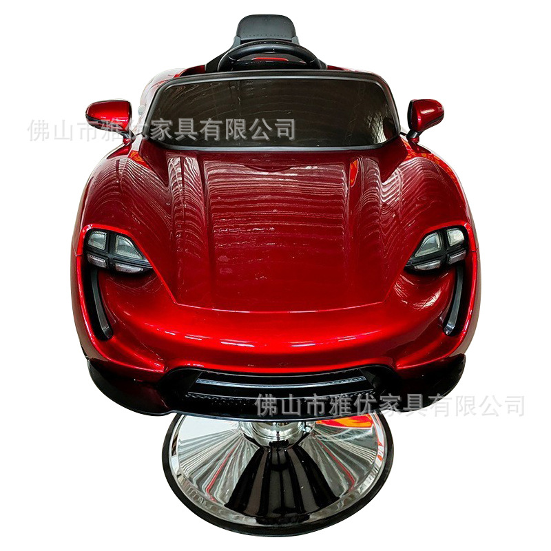 Silla de peluquero para niños peluquería Barbería especial asiento de coche de dibujos animados para niños Silla de corte de pelo chasis grande Silla de salón de pelo para bebés image 3