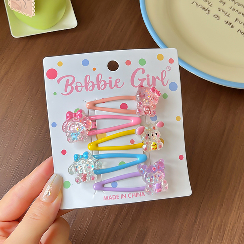 F8940-7# sitting cartoon bb clip five-piece set