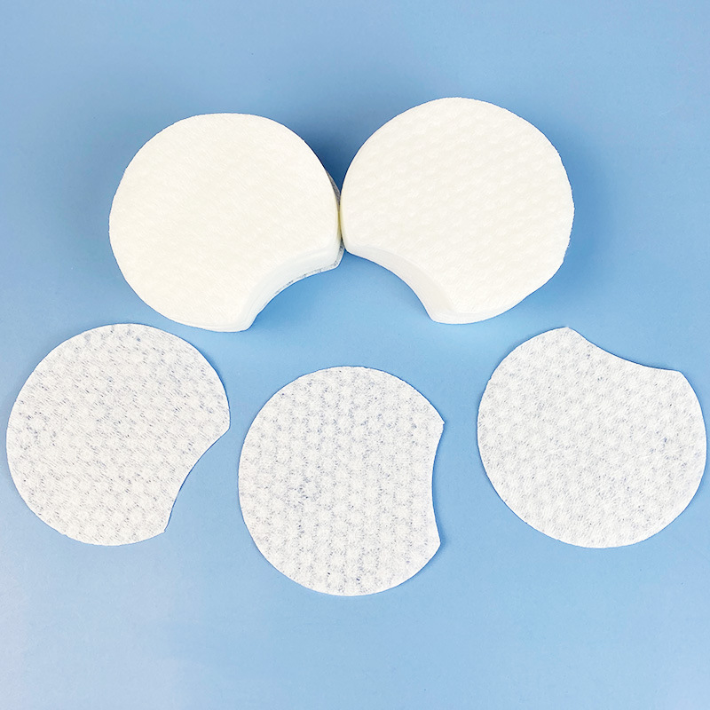 1200 piezas que falta ángulo redondo pieza de algodón espesado Yang ácido pieza de algodón redondo perla patrón pieza de algodón pieza cosmética algodón removedor de maquillaje algodón Negro Azul