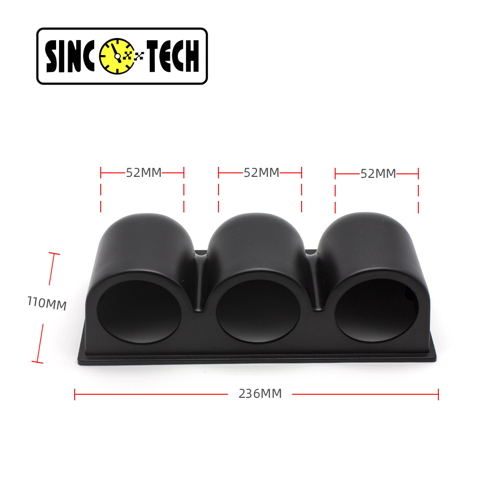 Car Instrument Modification Universal Single Hole Double Hole Three Hole Instrument Frame 52mm Triple Instrument Holder Instrument Cover