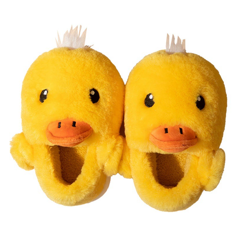 Qidan обувная фабрика утиная Детская сумка с хлопковыми тапочками для мальчиков и девочек, зимние милые домашние хлопковые тапочки для родителей и детей оптом