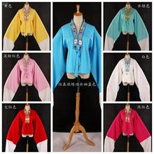 戏曲花旦练功水袖服装衣服丝古典舞蹈练习越剧戏服成人女对披