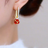 Zirconium, universal earrings, 2023 collection, simple and elegant design