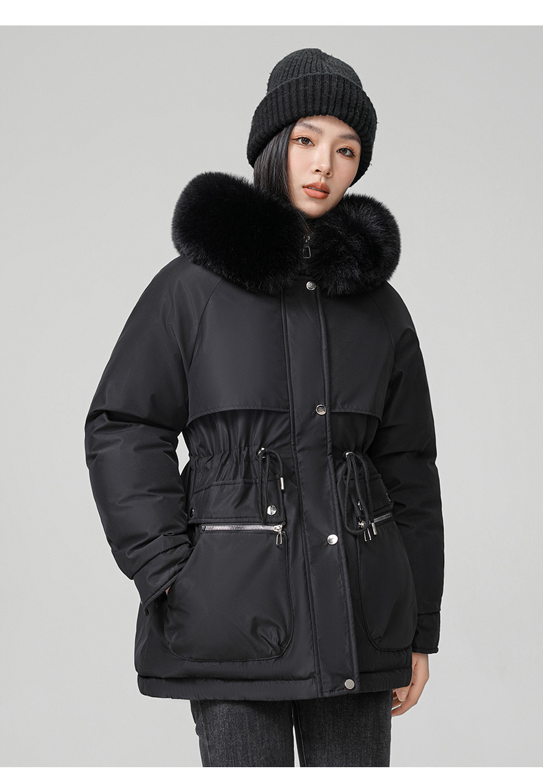 Foreign trade plus veet overcomes women's long 2024 new winter style jacket, slimming and thickening cotton coat, small_voghion.com