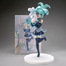 动漫手办批发初音 公主殿下 MIKU 白兔初音 站姿 肉桂 模型 摆件