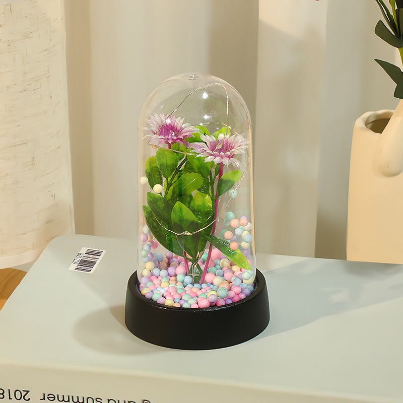 ロマンチックなバレンタインデー520告白プレゼント誕生日プレゼントシミュレーション花led発光蝶金箔花飾り|undefined