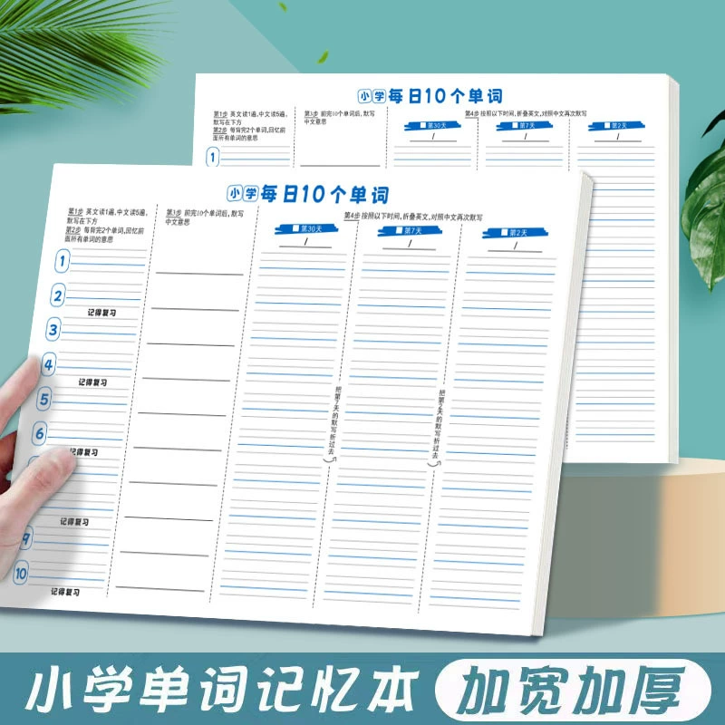 [Первичный английский 10 слов ежедневно] стенограмма слова Ebbinghaus Кривая Памяти писчая бумага