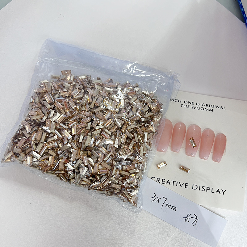 [KKK04-33] champagne rectangular 3 * 7mm