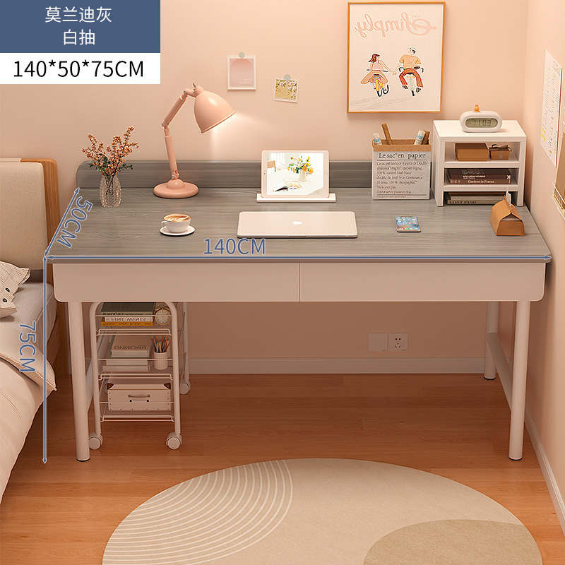 Escritorio dormitorio de niñas con cajones escritorio de estudio de maquillaje simple para estudiantes de alquiler de escritorio de computadora de oficina