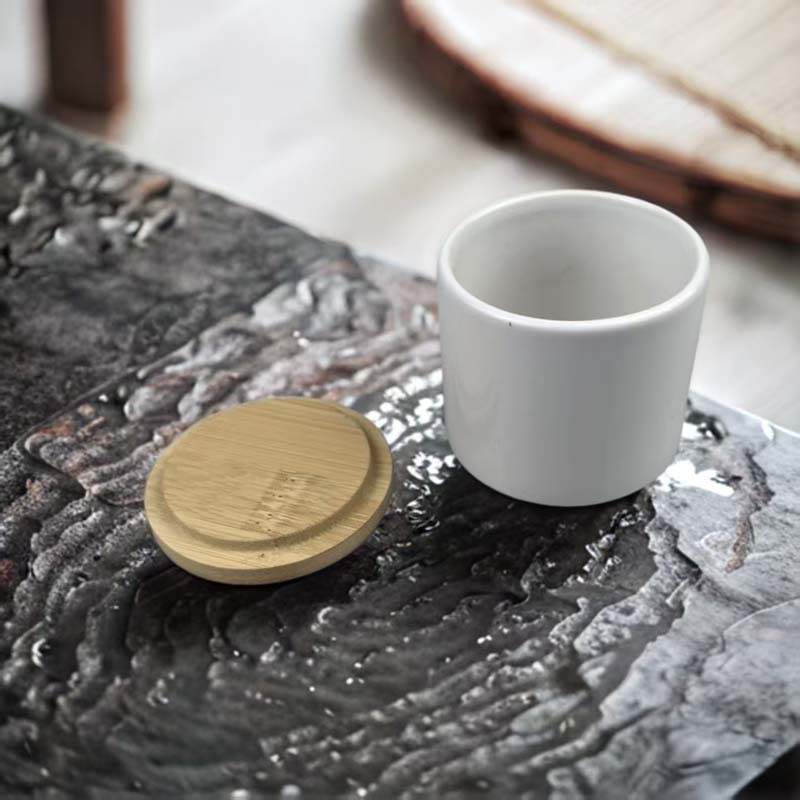 热销杯盖杯托一体竹木制做木盖 陶瓷杯高硼硅玻璃瓶盖量大优惠