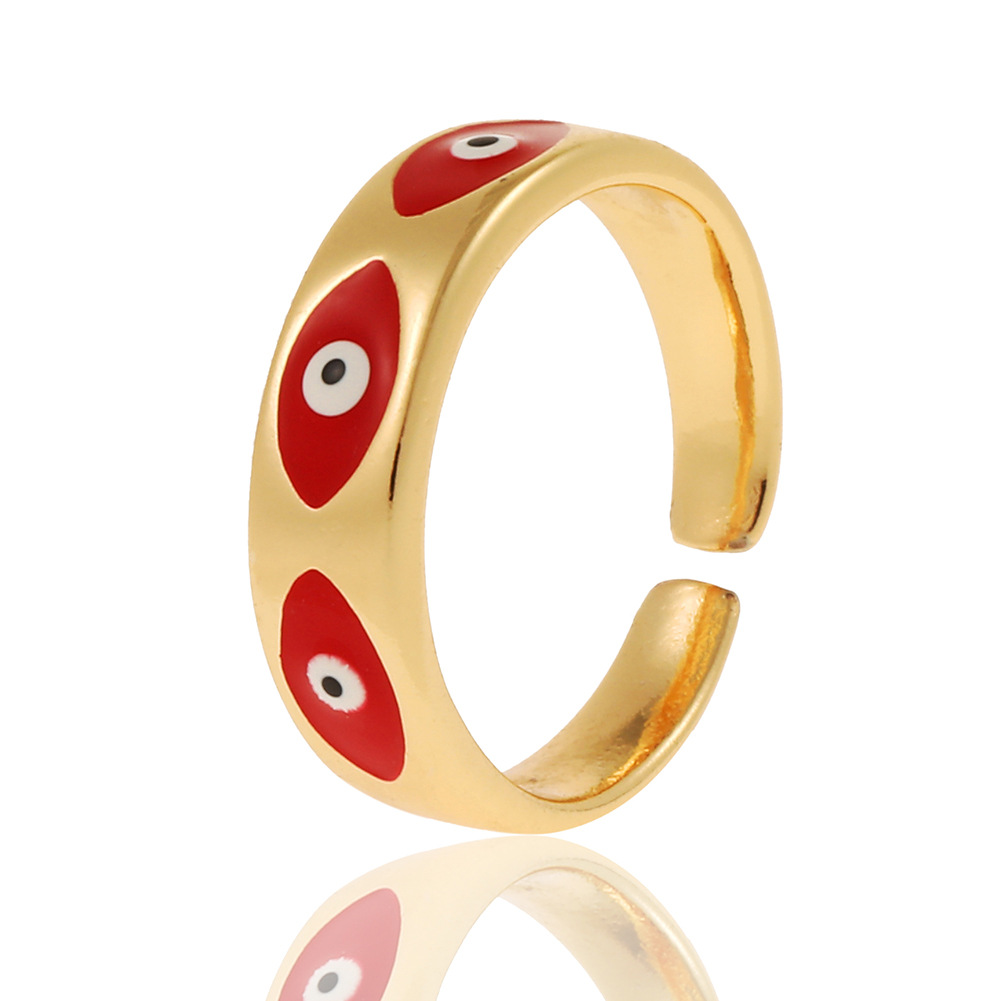 Fashion Devilu0027S Eye Copper Open Ring Copper Rings