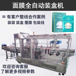 片状化妆品自动装盒设备 点数下料装盒机 全自动面膜装盒机定制