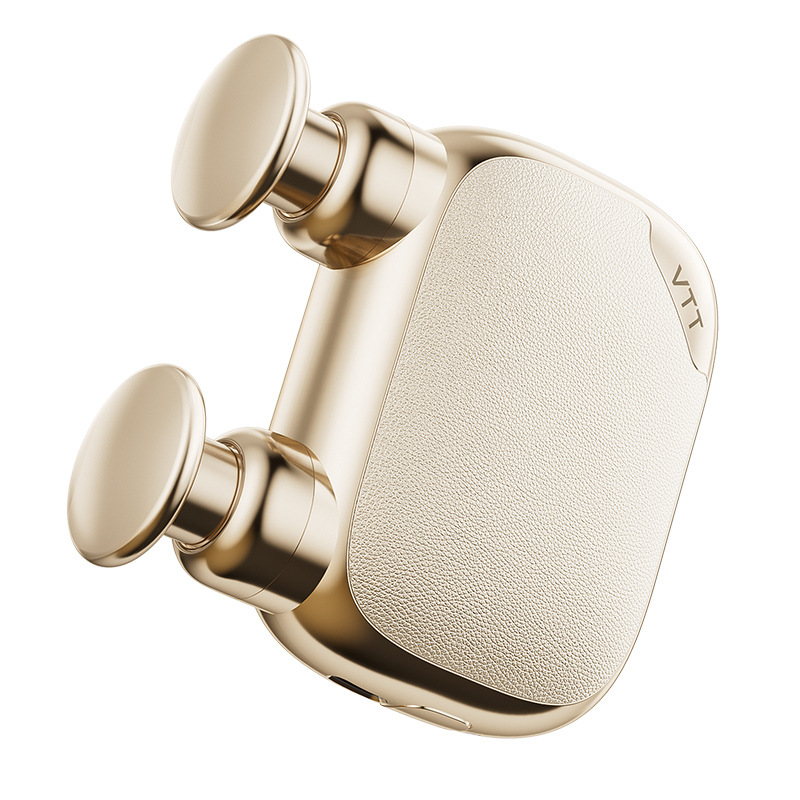 VTT mini pistola de bolsillo de masaje muscular sin escobillas relajante cervical de doble cabeza pistola de masaje eléctrica de carga