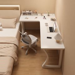 コーナーデスク本棚一体パソコンデスク寝室家庭用女子ドレッサーl型コーナー学習オフィステーブル