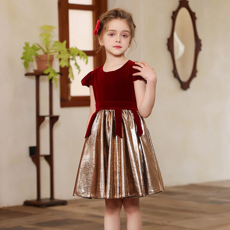 Falda de vestir para niños verano nuevo vestido de gama alta boda niña de las flores falda tutú vestido de un año falda de ropa para niños