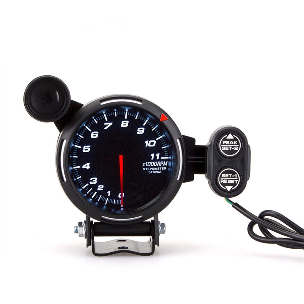 Car modification instrument 3.15-inch 80mm universal car tachometer colorful 12v Racing meter tachometer