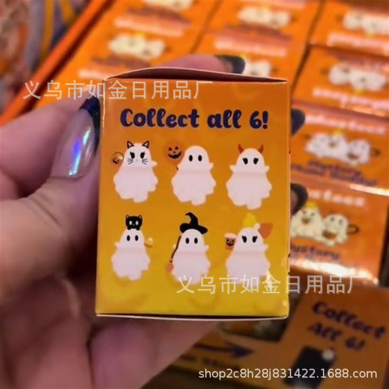 跨境新款Ghostees Mystery Phone Buddy幽灵盲盒装饰手机小挂件|undefined