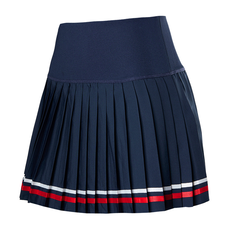 Vesta de tenis de mujer secado rápido vestido deportivo de fitness yoga bádminton cinturón forrado vestido corto de moda plegado image 8