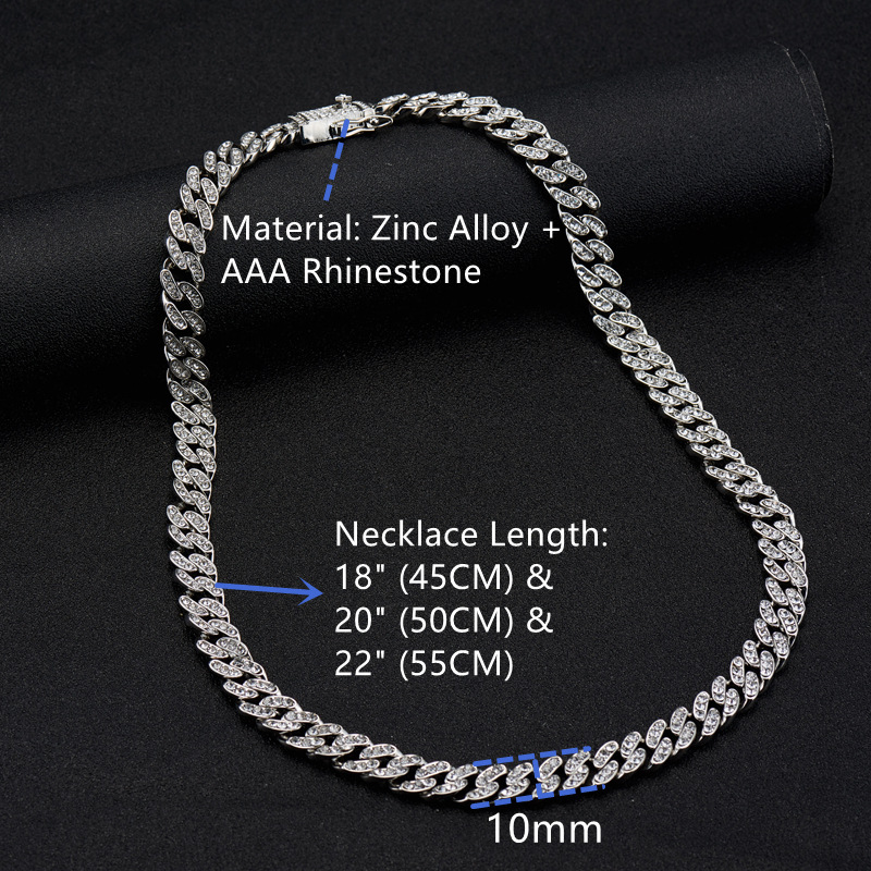New Fashion Geometric Trendy Jewelry Cuban Chain Bracelet Necklacepicture2