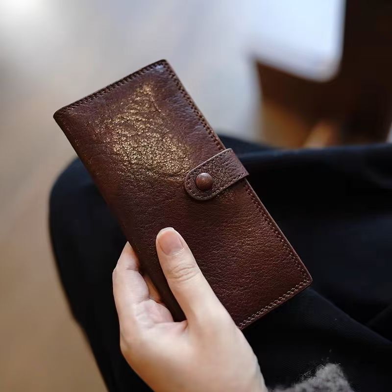 High-Quality Classic Long Wallet for Men and Women, Japanese-Style Storage Card Holder, Id Holder, Wallet, Fashionable, Convenient, and Feels Good in Hand