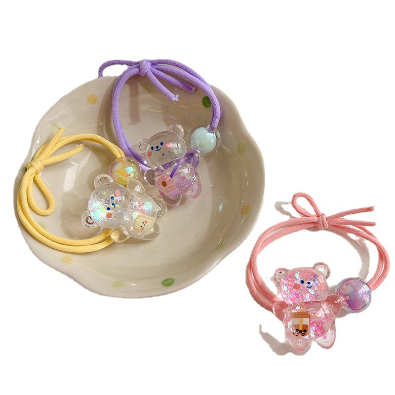 Banda de pelo para niños Celebridad de Internet 2022 Japonés y coreano nuevos niños de dibujos animados lindo banda de goma banda de pelo cuerda de pelo de cola de caballo de niña