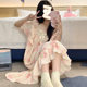 Nightgown Summer Women's Cloud Cotton Sweet Short-Sleeved Princess Pajamas Summer Loose Women's Thin Home Clothes Spring and Autumn Style