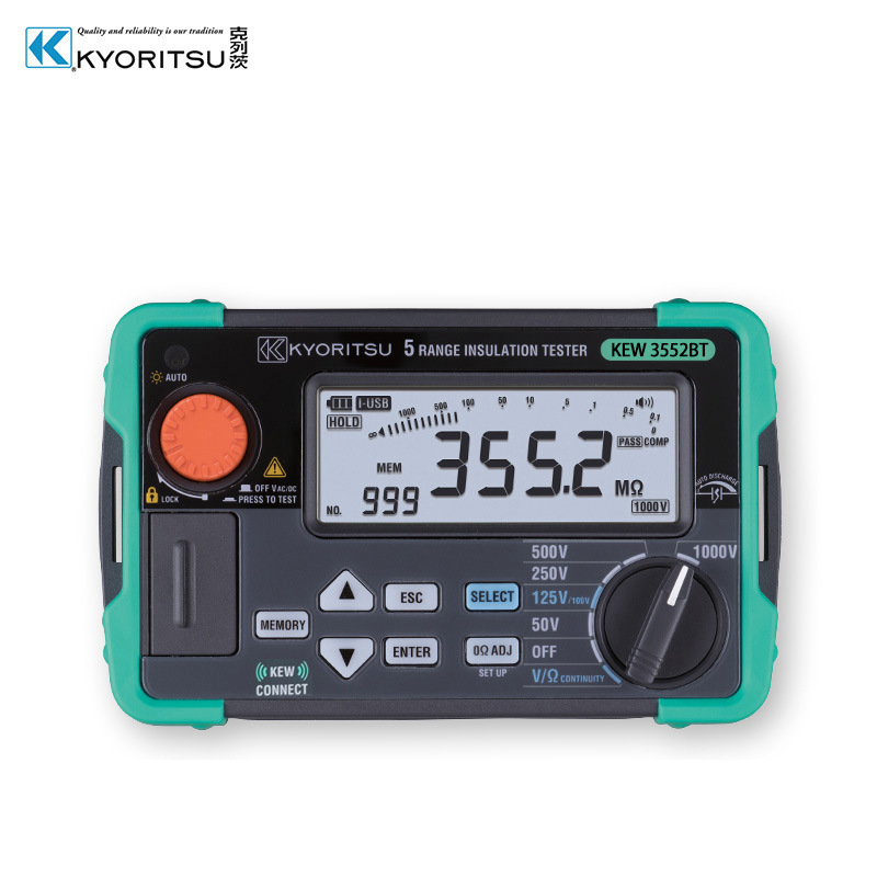 日本共立/克列茨（KYORITSU）KEW3552BT绝缘电阻仪 1000V