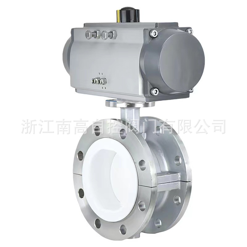 D941F-16P电动不锈钢蝶阀 电动法兰式不锈钢 电装衬氟蝶阀