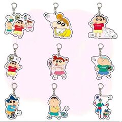 クレヨンしんちゃん周辺アクリルキーホルダー漫画バドミントンスクールバッグペンダントカップルかわいいインバッグアクセサリー