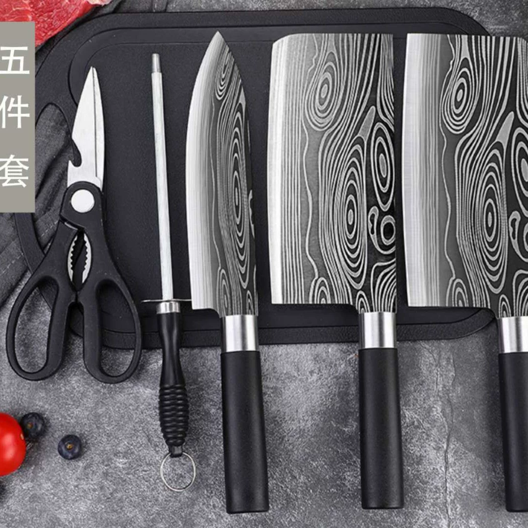 Дамасская кухонная посуда набор детской кухни из нержавеющей стали Yangjiang