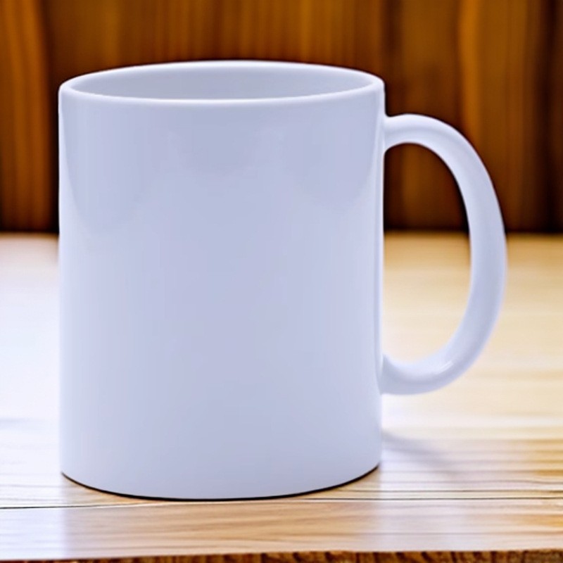 Taza de cerámica blanca para sublimación, taza de agua para oficina y hogar, taza de cerámica