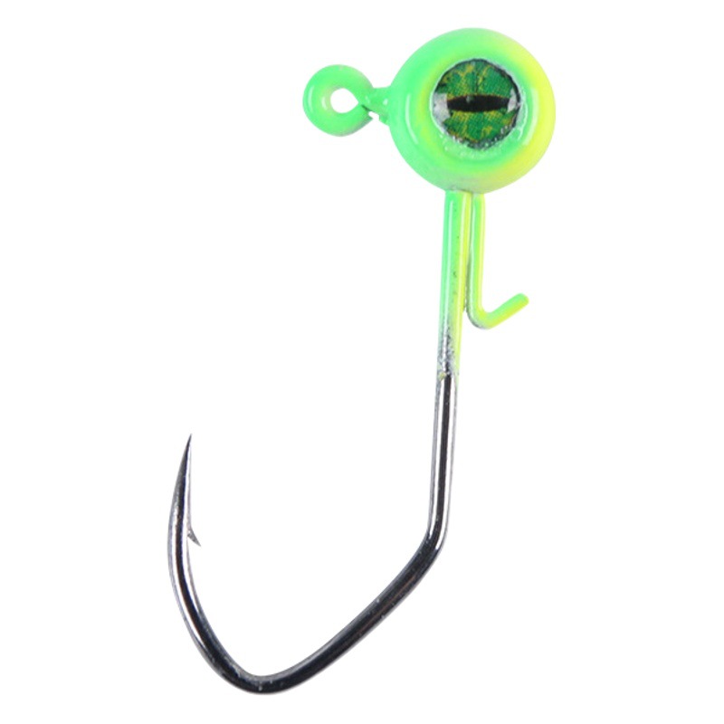 Color Lead Hook Crank Head to the Sky Blood Slot Hook Fishing Gear Paint Lead Hook 3.5G Loach Soft Bait Luya Fish Hook