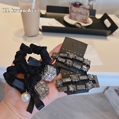 Korea Dongdaemun - Chen Tai Recommended Sugar Diamond Little Red Dress Mask Headband Hairpin Set Hair Accessories