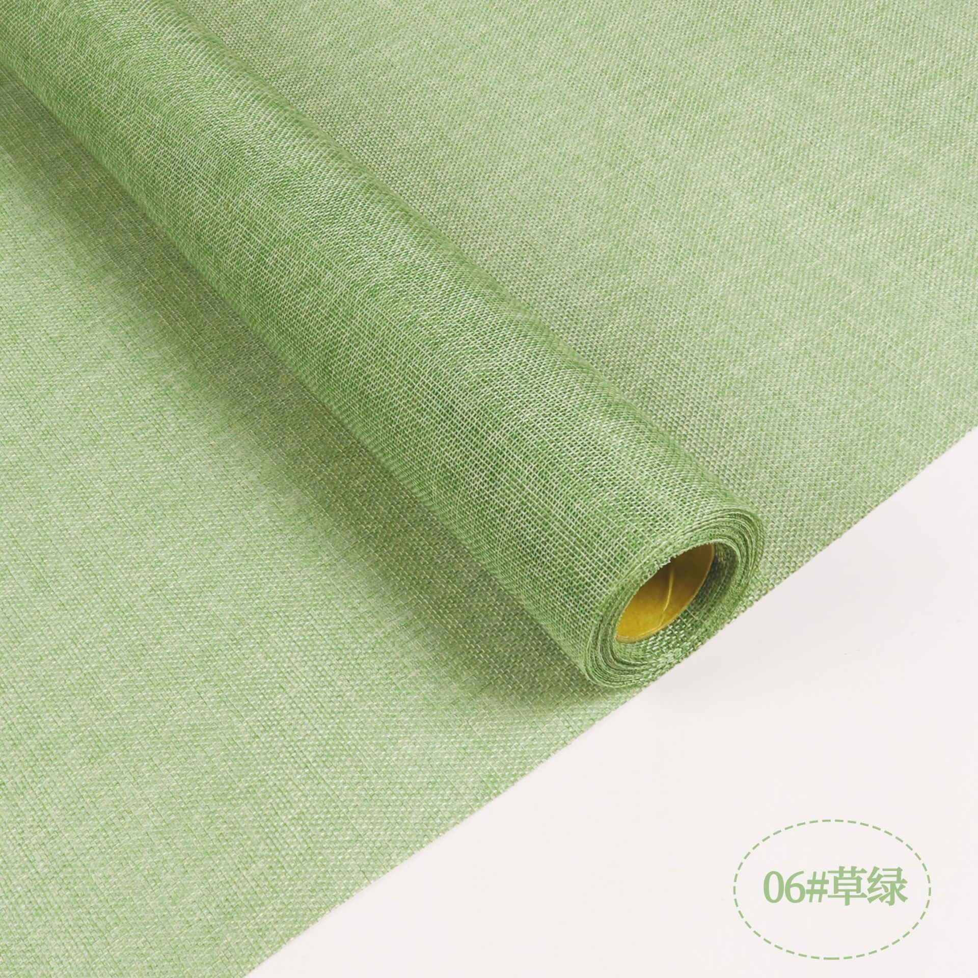 Fábrica de fiestas de flores al por mayor de color sólido enrollar hilo de red flor envasado tela de red florista ramo de flores envasado hilo de red colorido lino rollo