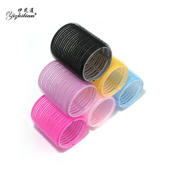 transparent curly self-adhesive bangs with velcro