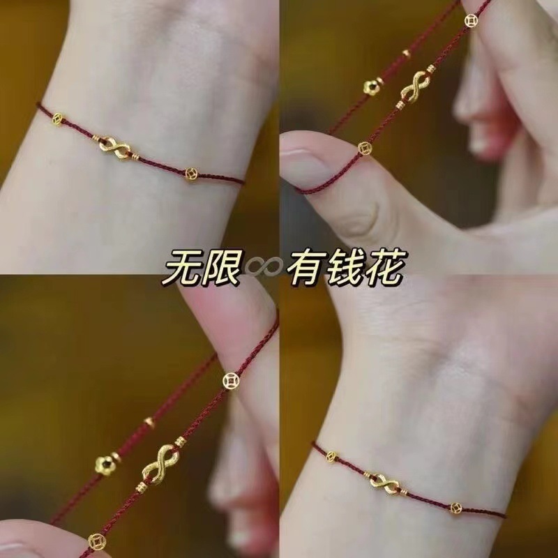 Infinite Wealth Bracelet for Women, Fashionable, Exquisite and Versatile, Good Luck Bestie Bracelet, Female Student Party Gift for Girlfriend