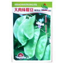 家庭爬藤豆角大肉绿眉豆种子批发 猪耳朵眉豆角 绿扁豆蔬菜种子