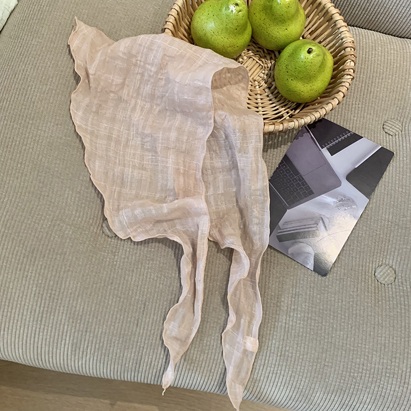 Pañuelo de seda, tira larga, sensación de alta calidad, nueva bufanda cómoda y versátil, pañuelo en la cabeza, cinturón para el cabello, bufanda triangular multiusos, cintura