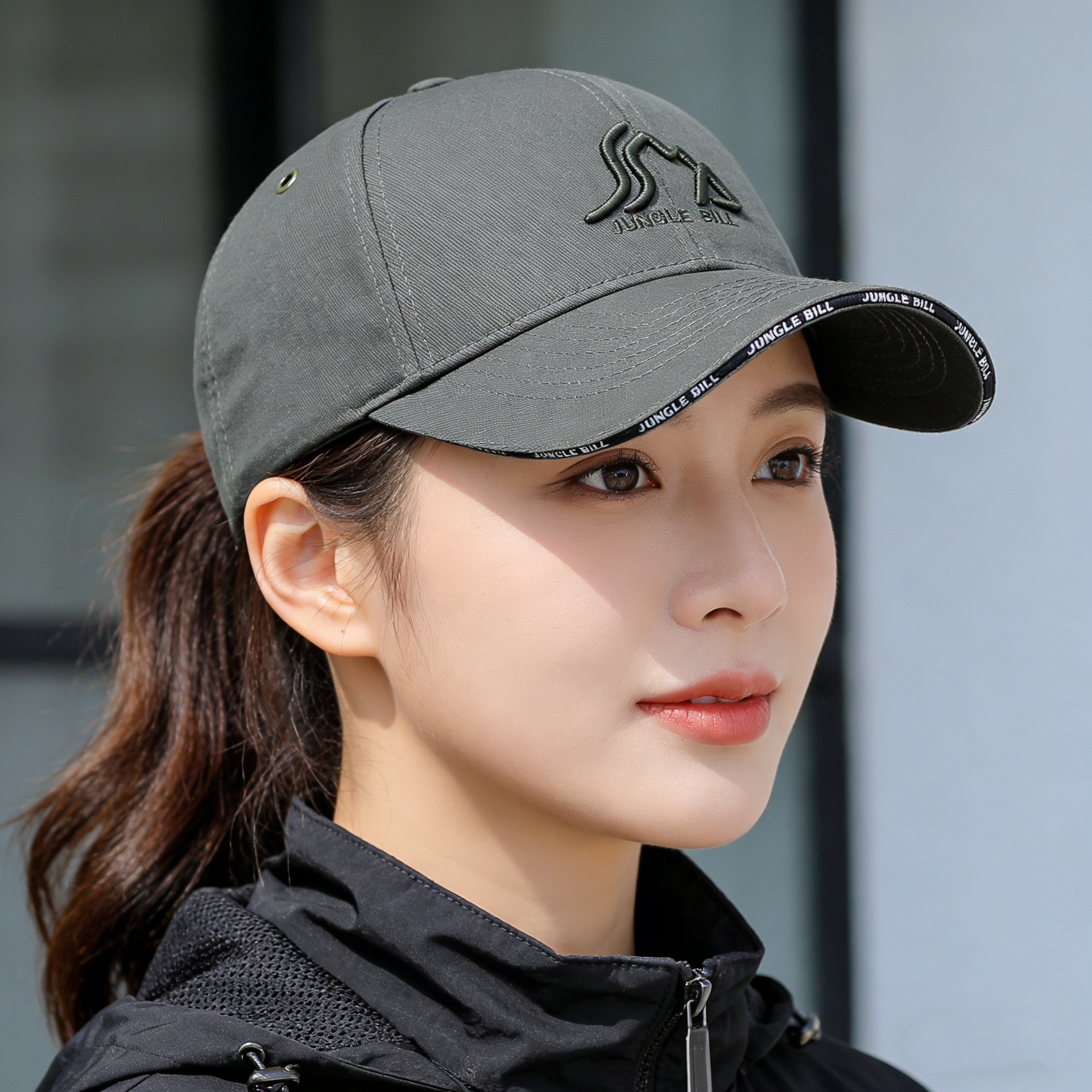 Jungle Bill High-quality Hard-top Embroidered Baseball For Men And Women, Six-panel Sandwich Cap With Copper Eyelets_voghion.com
